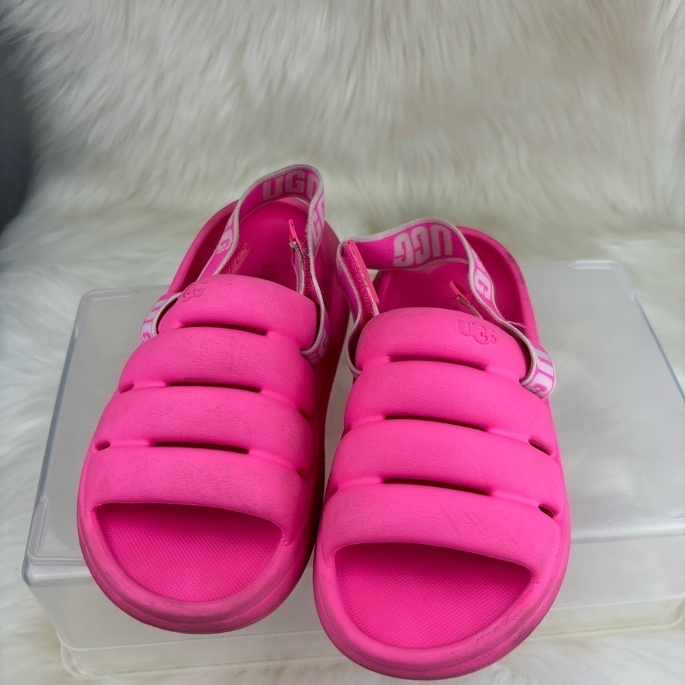 UGG SPORT YEAH SLIDE TAFFY PINK SANDALS SIZE K 13